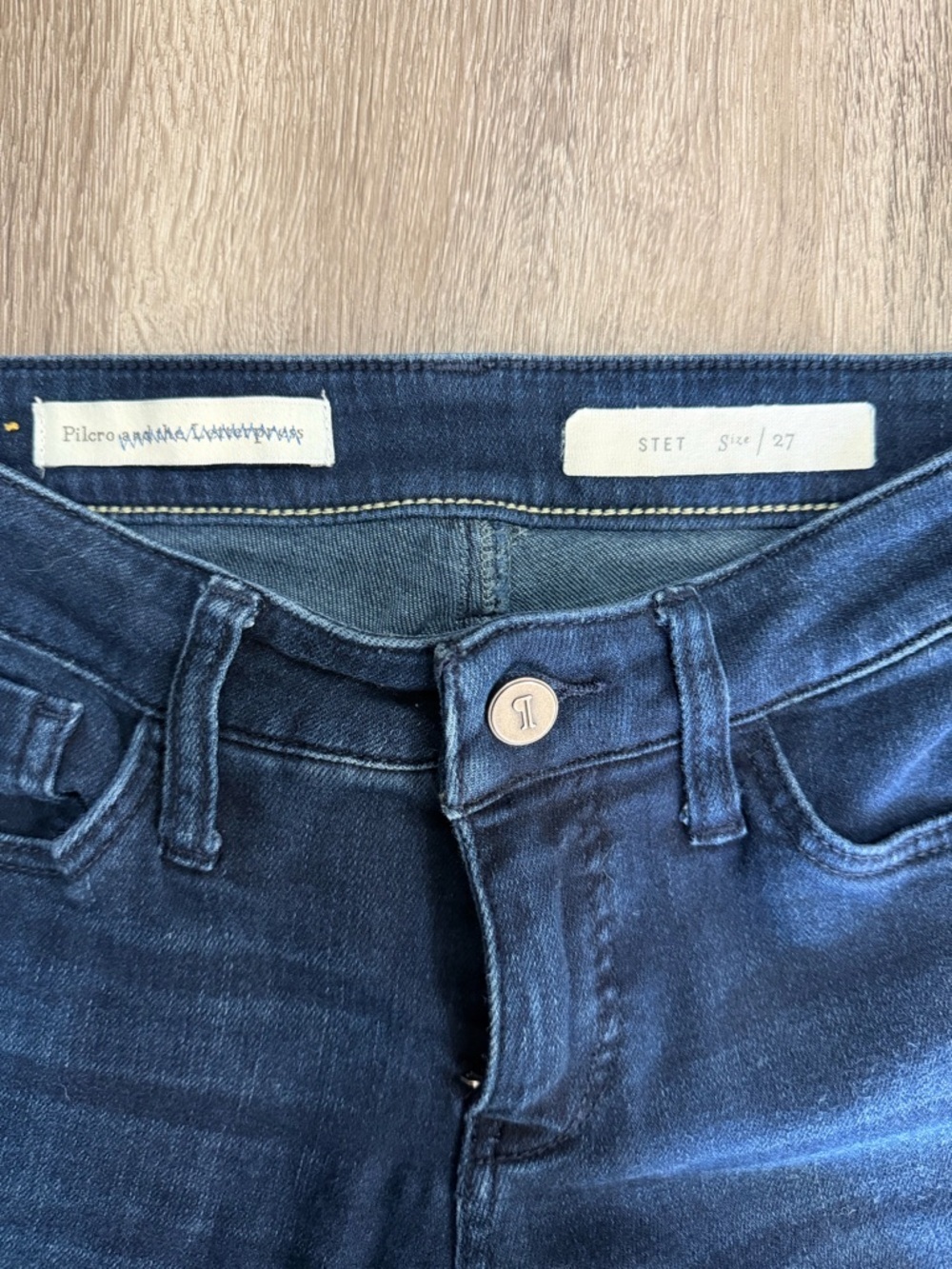 Anthropologie Pilcro and the Letterpress Dark Blue Skinny Jeans - Picture 5 of 8